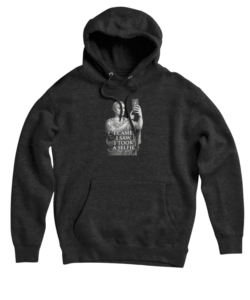 I Came I Saw I Took a Selfie funny Julius Caesar taking selfie with iPhone design on dark charcoal pullover hoodie