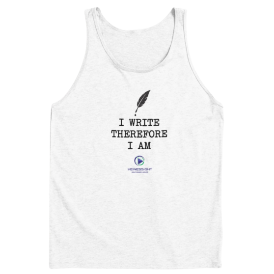 I Write Therefore I Am Tank Top